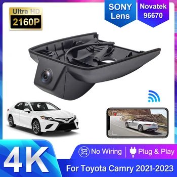DVR auto Dash Camera pentru Toyota Camry 8 Gen (XV70) 2022 2023 2020 2021,Plug and Play 4K UHD Dash Cam Wifi Video Recorder
