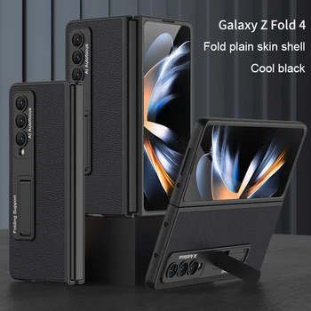 Ebesfous Ultra-subțire Caz pentru Samsung Galaxy Z Ori De 4 Ori De 3 360° Protectie Telefonului Capac Magnetic Kickstand Greu de Caz de Plastic Nou