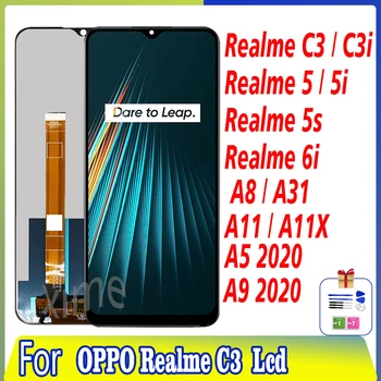 Ecran Pentru OPPO Realme C3 C3i Display LCD Touch Ecran Pentru Oppo A5 A9 2020 A8 Display LCD pentru Realme 5i 6i A31 A11 A11X Digitiza