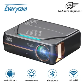 Everycom YG627 Proiector Android 11.0 WIFI Full HD 1080P Video Home Theater Cinema Telefon Inteligent Proiector LED Proyector pentru 4k Film