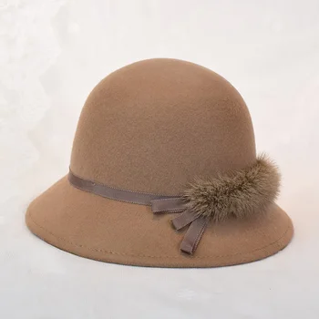 Femei de moda Pălărie de Lână de Iarnă Mare Ierni Pălării pentru Femei la Modă și Highend Cumpărături Temperament Sombrerobonnet
