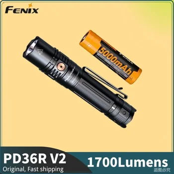 Fenix PD36R V2.0 1700Lumens EDC Compactă, Reîncărcabilă Lanterna Tactice includ 21700 5000mAh Baterie