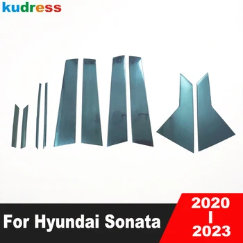 Fereastra De Pe Stâlpul Acopere Garnitura Pentru Hyundai Sonata 2020 2021 2022 2023 Oțel Mașină Windows Post Laminat Benzi Exterioare Accesorii
