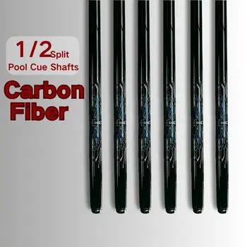 Fibra de Carbon Tac de Biliard Arbori 1/2 Split Ușor Portabil Tacos de Billar Profesionales
