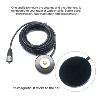 Flexibil si Reglabil Conector UHF/VHF pentru NMO Antena Magnetic de Montare pentru Auto