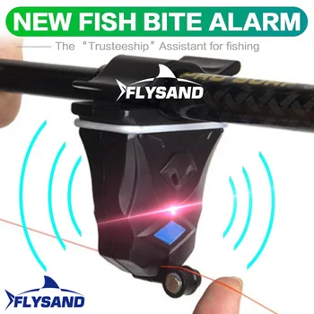 FLYSAND Musca Pescuit Alarme Electronice Sensibile de Pescuit Indicator de Alarmă în aer liber Buzzer Peștele Mușcă de Alertă Bell Instrument de Pescuit