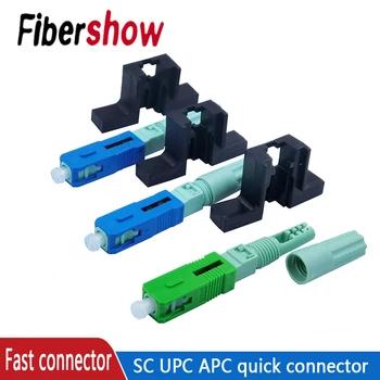 FTTH SC UPC Optice fibra de conectare rapidă SC FTTH Fibra Optica Rapid Conector Încorporat de Înaltă Calitate SC APC