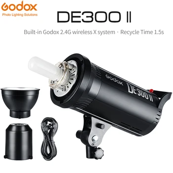 Godox DE300II 300W 300Ws Studio Flash de Lumină GN65 Strobe Cap de Lampă de Iluminat Fotografie Bowens Muntele Studio Flash