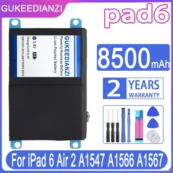 GUKEEDIANZI Pad6 8500mAh de Înlocuire a Bateriei Pentru Apple IPad 6 IPad6 Air 2 Air2 A1547 A1566 A1567 Baterii + Instrumente Gratuite