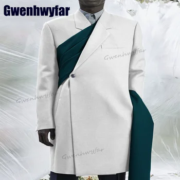 Gwenhwyfar Elegant de Îmbrăcăminte pentru Bărbați Notch Rever Plin Costum pentru Bărbați Rochii de Mireasa Haine de sex Masculin 2 Buc Bărbați Sociale Costum（Sacou+Pantaloni）