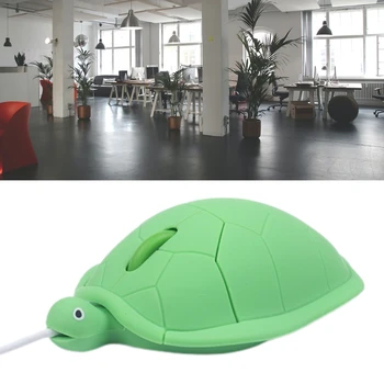 H7JA prin Cablu Mecanice Gaming mouse în Formă de broască Țestoasă Portabil cu Fir Mouse Optic Electronice Accesorii pentru Notebook PC Laptop