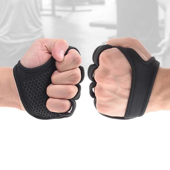 Haltere Mănuși Bărbați Femei Silicon Non-alunecare Respirabil Patru Deget Mănuși