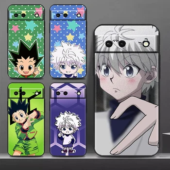 Hunter x Hunter Anime Cool pentru Google Pixel 8 7 6 Pro 6a 5 5a 4 4a XL 5G Negru Telefon Caz Moale rezistent la Socuri Acoperirea Shell