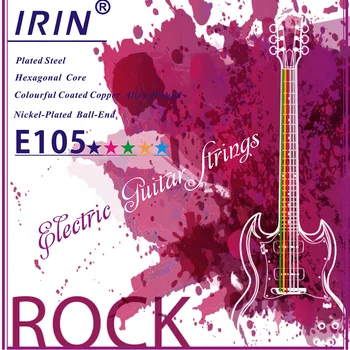IRIN E105 Siruri de caractere Chitara Hexagonale din Oțel Miez din Aliaj de Cupru Rana Electric Guitarra Siruri de caractere Chitara Piese & Accesorii