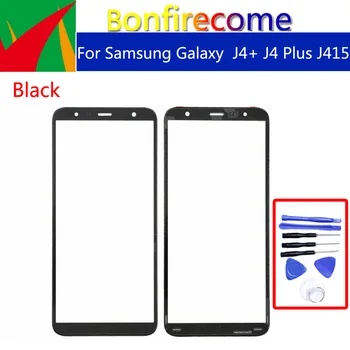 J4+ Pentru Samsung Galaxy J4+ J4 Plus J415 J415F J415DS Fața Exterioară Sticla Touch Screen Inlocuire Lens 6.0 inch