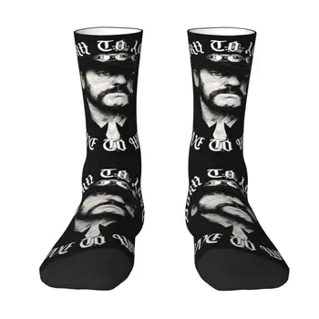 Kawaii Bărbați Cântăreț de Rock Lemmys Retro Rochie de Sosete Unisex Cald Breathbale 3D Imprimate Regele de Pică Echipajului Sosete