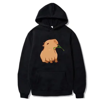 Kawaii Capybara Graphic Hoodie Femeie/Barbat De Moda Casual, Cu Maneca Lunga Pulover De Toamna Iarna Streetwear Desene Animate Print Hanorac Unisex