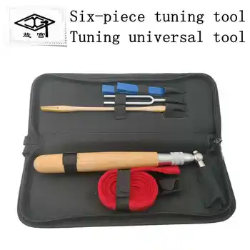 kit de instrumente pentru a ton de pian tuning cheie Kit cu 6 piese set de scule pentru reglare pian Rotund diapazon Opri sunetul centura