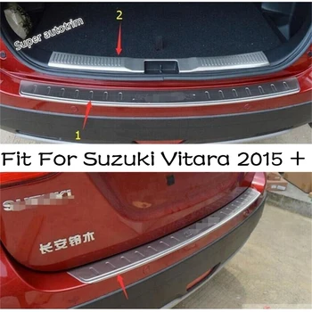 LAPETUS Accesorii Auto Fit Pentru Suzuki Vitara 2015 - 2020 Bara Spate Mini Protector Guard plate Capac Ornamental din Oțel Inoxidabil