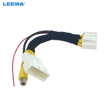 LEEWA 5pcs Masina din Spate aparat de Fotografiat de mers înapoi RCA Video Convert Cablu Pentru Renault C24 OEM Monitor Conexiune de Cablaj Adaptor #CA2101