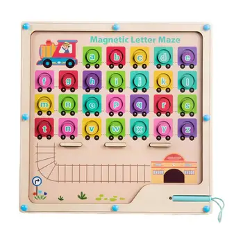 Magnetic Labirint Magnetic Labirint Scrisoare Alfabet Puzzle De Învățare Pentru Copiii Montessori Labirint Jucarii Educative Pentru Baieti Fete