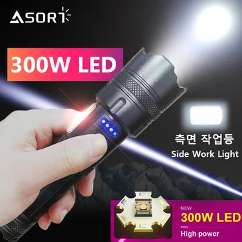 Mare Putere LED Lanterna USB Reîncărcabilă Lanterna Tactice de autoapărare Lampa cu Rază Lungă de Lumină Lanternă Utilizarea 18650 Sau Baterii 26650