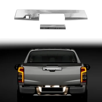 Masina Chrome ABS Spate Portbagaj Poarta Mânerul Ușii Castron Capac Ornamental pentru Mitsubishi Triton L200 2019 2020 2021