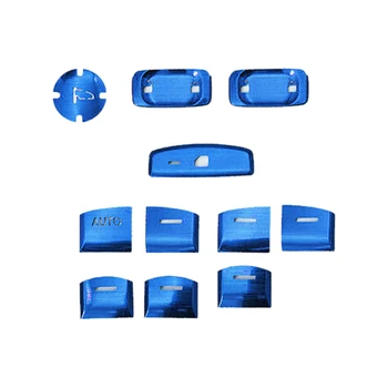 Mașina albastră a Geamului de Control Butonul Capacului Ornamental Kit se Potrivesc pentru Honda CRV CR-V 2017 2018 2019 Fără Încălzire Buton Gaura