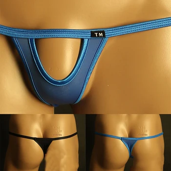 Mens Spandex Husă Curea Lenjerie De Corp Elastic G-String Micro Bikini T Înapoi Micro Boxeri Cocoș Expuse Gay Sex Lenjerie De Chiloți