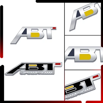 Metal caroserie ABT Sportsline Grila Emblema, Insigna 3D Autocolant Coada Decalcomanii Pentru Seat S3 S4 S5 S6 Q3 Q5 Q7 Golf MK 2 3 4 5 6 7