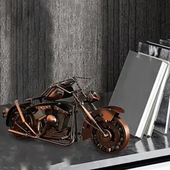 Metal Retro Motocicleta Figurina Statuie Meserii Ornament Multifunctional Manual