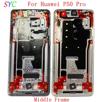 Mijlocul Cadru Centru de Sasiu Capac de Locuințe Pentru Huawei P50 Pro Telefon Metal LCD Cadru de Reparare Piese
