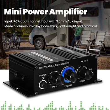 Mini Amplificator Audio 20Wx2 12V Difuzor Portabil Stereo de Acasă Amplificator Stereo 2 Canale Amplificator de Putere
