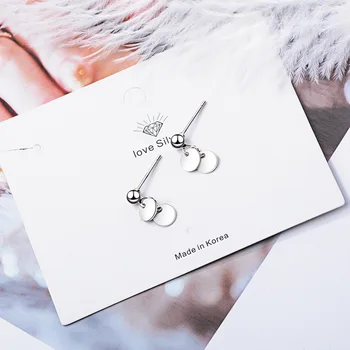Mini Design Rafinat Argint 925 Ac Rotund La Fața Locului Tassel Cercei Pentru Femei Pendientes Oorbellen Bijoux Femme