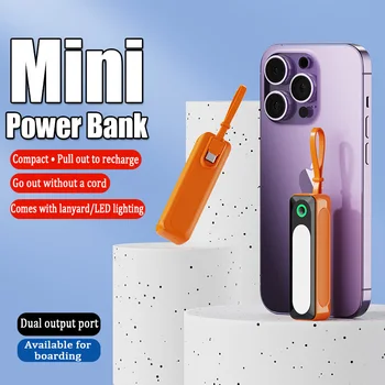 Mini Power Bank 5000mAh Formă de Capsulă Rapid Încărcător de Baterie de Backup Extern de Tip C Plug pentru Samsung Huawei Telefoane Mobile Xiaomi