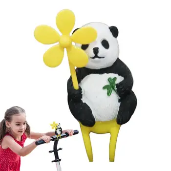Mini Rășină Rațe Rășină Rață Figurine Mini Panda Statuie Drăguț Auto Ornamente Cu Moară De Vânt Ușor Pentru Vehicule Scuter