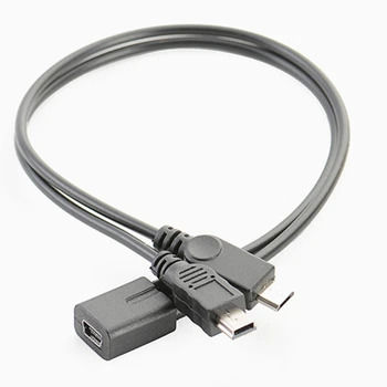 Mini USB Splitter Extender Cablu Y Splitter Extensie Cablu de Încărcare Două Dispozitive de Încărcare Simultan Y Splitter Cablu