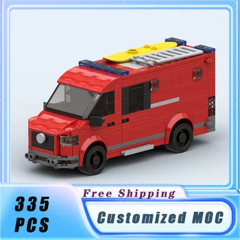 MOC Blocurile de Foc de Apă Vehicul de Salvare Originalitate Model Cărămizi Seturi Asambla Display Jucării pentru Copii Cadouri