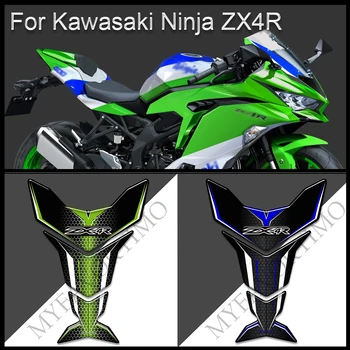 Motocicleta 3D Autocolante Pentru Kawasaki Ninja ZX-4R 400 ZX4R ZX 4R Decalcomanii de Protecție a Rezervorului Tampon de Combustibil gazos Ulei Kit Genunchi Os de Pește