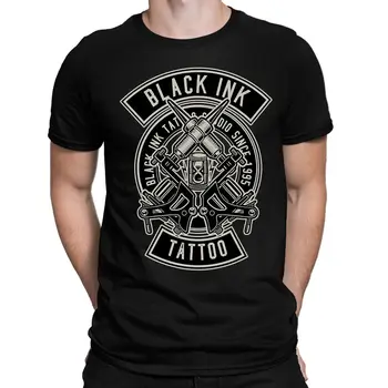 Negru de Cerneală Tatuaj pentru Bărbați T-Shirt DTG Tipărite - Tatuaj-