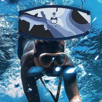 Neopren Scuba Oceanarium Impermeabil Masca De Scufundări Curea Acoperi Subacvatice Snorkeling Parul Lung Înveliș Protector Banda De Păr