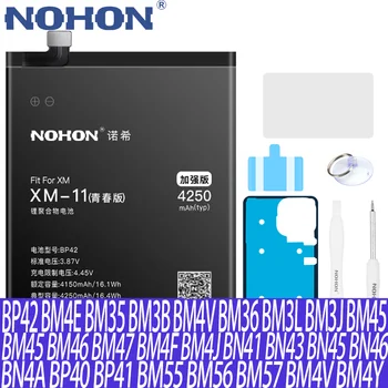 NOHON Baterie Pentru Xiaomi Redmi Notă BM4E BM35 BM3B BM4V BM36 BM3L BM3J BM45 BM46 BM47 BM4F BM4J BN41 BN43 BN45 BN46 BN4A Bateria