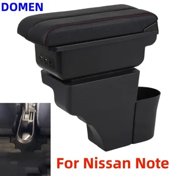 NOI Pentru Nissan Note Cotiera cutie Centrale Magazin de Conținut Cu Retractabil Cupa Gaura Mare Spațiu Dual Layer de Încărcare USB