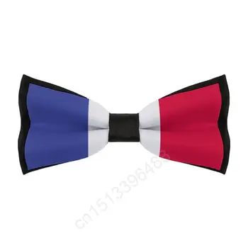 Noi Poliester Franța Flag Papion pentru Barbati de Moda Casual Barbati Papion Cravată Fulare Pentru Petrecerea de Nunta ti se Potriveste Tie