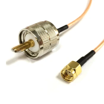 Noi RP-SMA Plug la UHF de sex Masculin PL259 RG316 Cablu 15CM 6