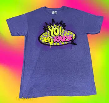 Noul MTV YO! Canta Muzica Logo Mens Vintage Concert T-shirt