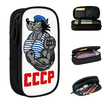 Nu Pogodi rusă CCCP Lup Cazuri Creion Minunat Suport Stilou Saci Student Capacitate Mare de Elevi de Școală Cosmetice Pencilcases