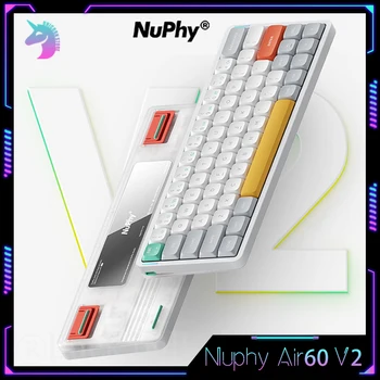 Nuphy Air60 V2 Mecanice Tastatură Bluetooth Wireless Keyboard Scăzut Axa Ultra-Subțire Tastaturi 3mode Personalizare Liniștită Tastaturi