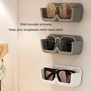 Ochelari noi Cutie de Depozitare Montate pe Perete Perforat Gratuit ochelari de Soare Organizator Rack Adeziv Plutitoare Accesorii pentru Telefon Eyeglasse