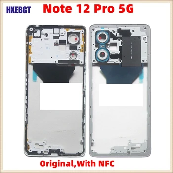 Original Pentru Xiaomi Redmi Nota 12 Pro 5G Mijloc Carcasa Rama Fata Sasiu Cu NFC Smartphone Piese de schimb